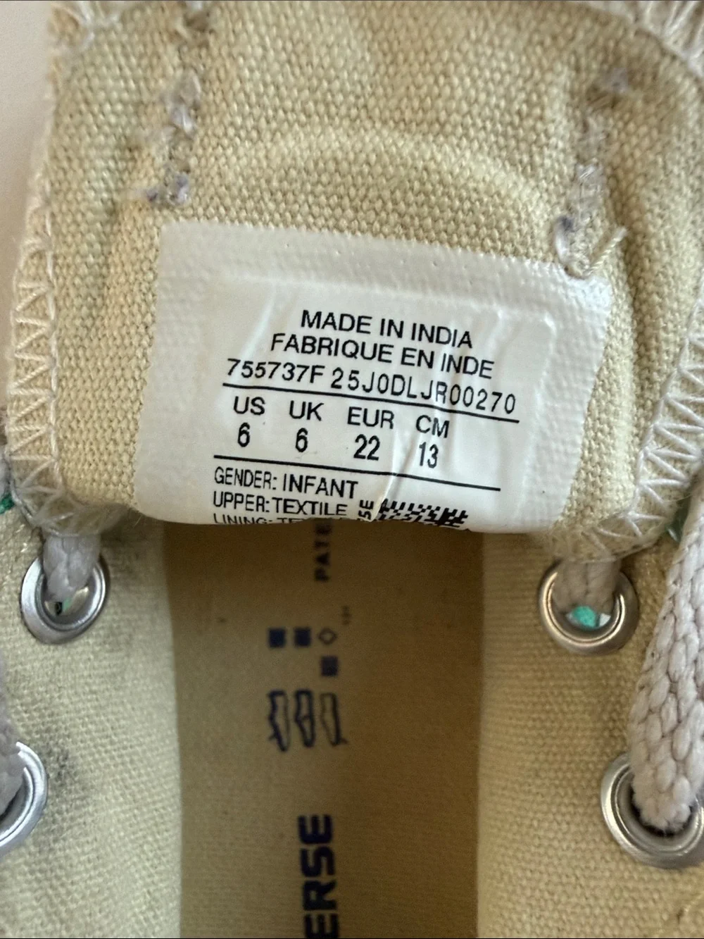 Converse Toddler Low-Top Sneakers in Green size 6